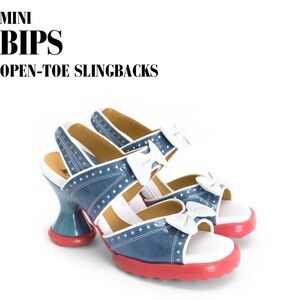 John Fluevog
MINI
BIPS
OPEN-TOE SLINGBACKS